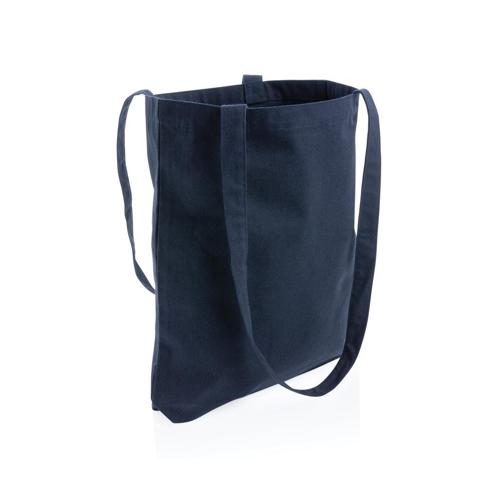 Geantă tote din bumbac reciclat de 330 gsm Impact AWARE™ navy