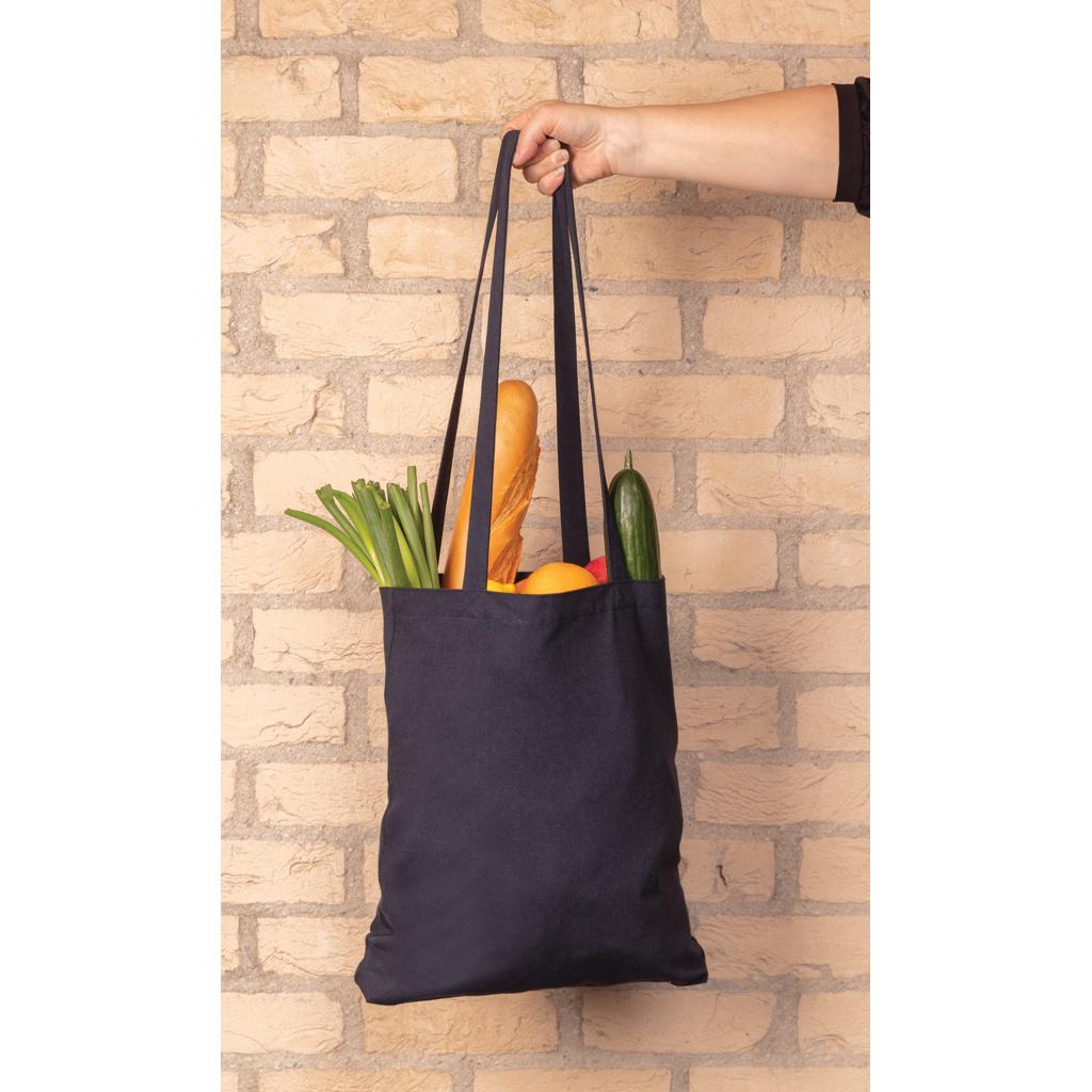 Geantă tote din bumbac reciclat de 330 gsm Impact AWARE™ navy