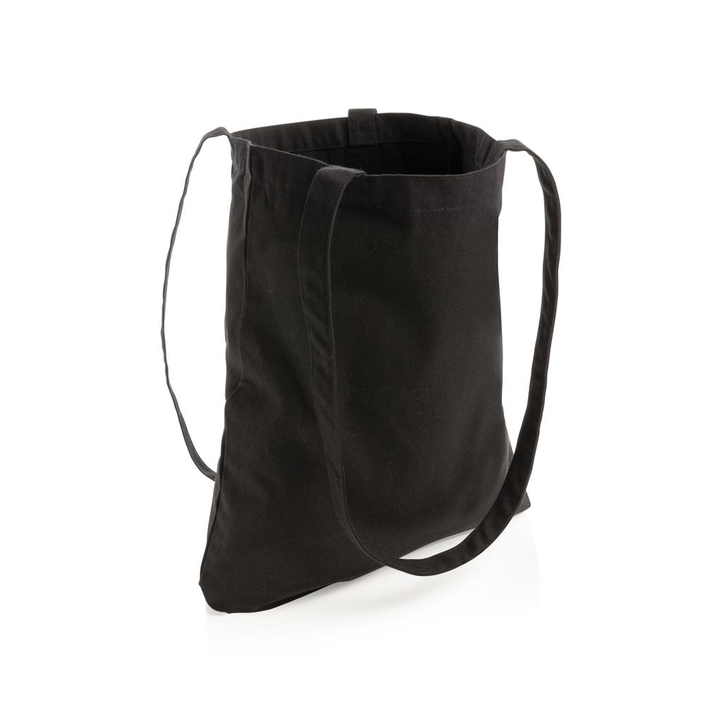 Geantă tote din bumbac reciclat de 330 gsm Impact AWARE™ black