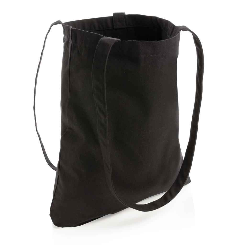 Geantă tote din bumbac reciclat de 330 gsm Impact AWARE™ black