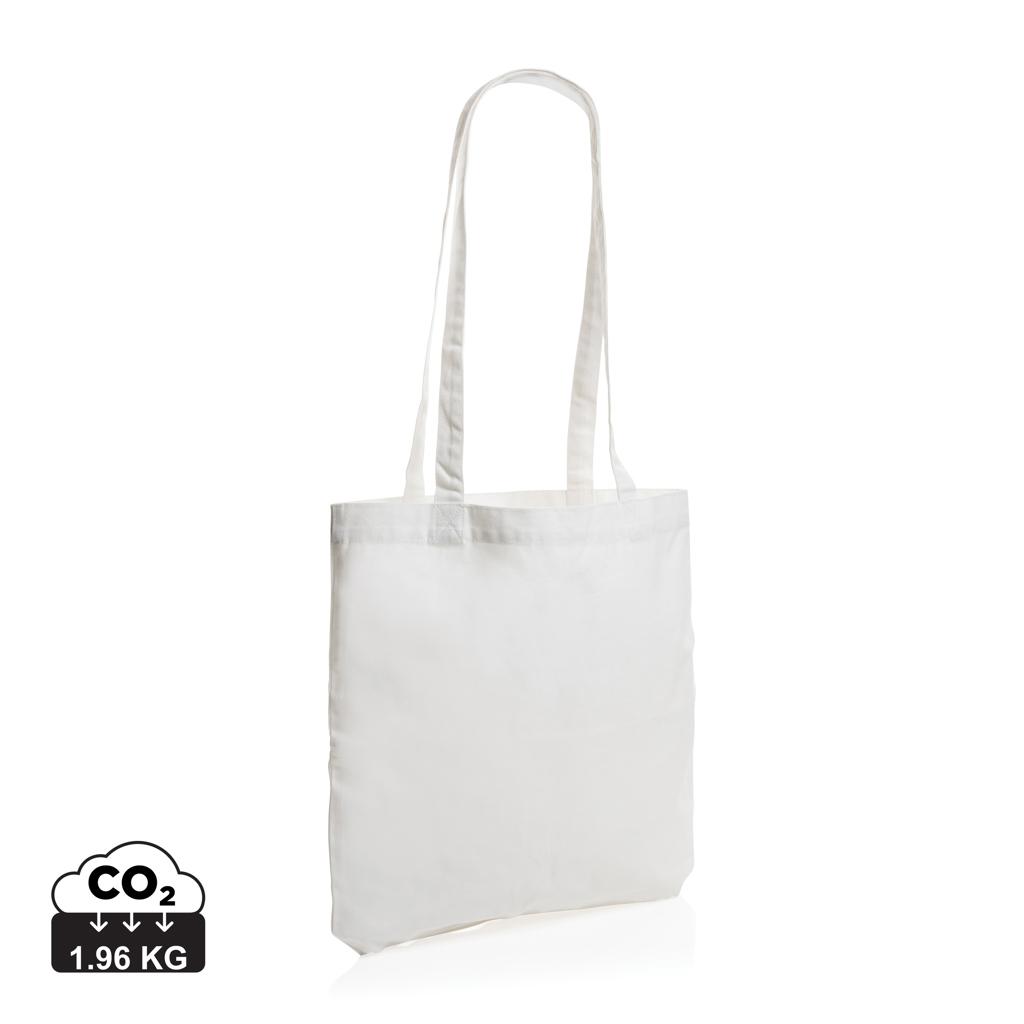 Geantă tote din bumbac reciclat de 330 gsm Impact AWARE™ transparent