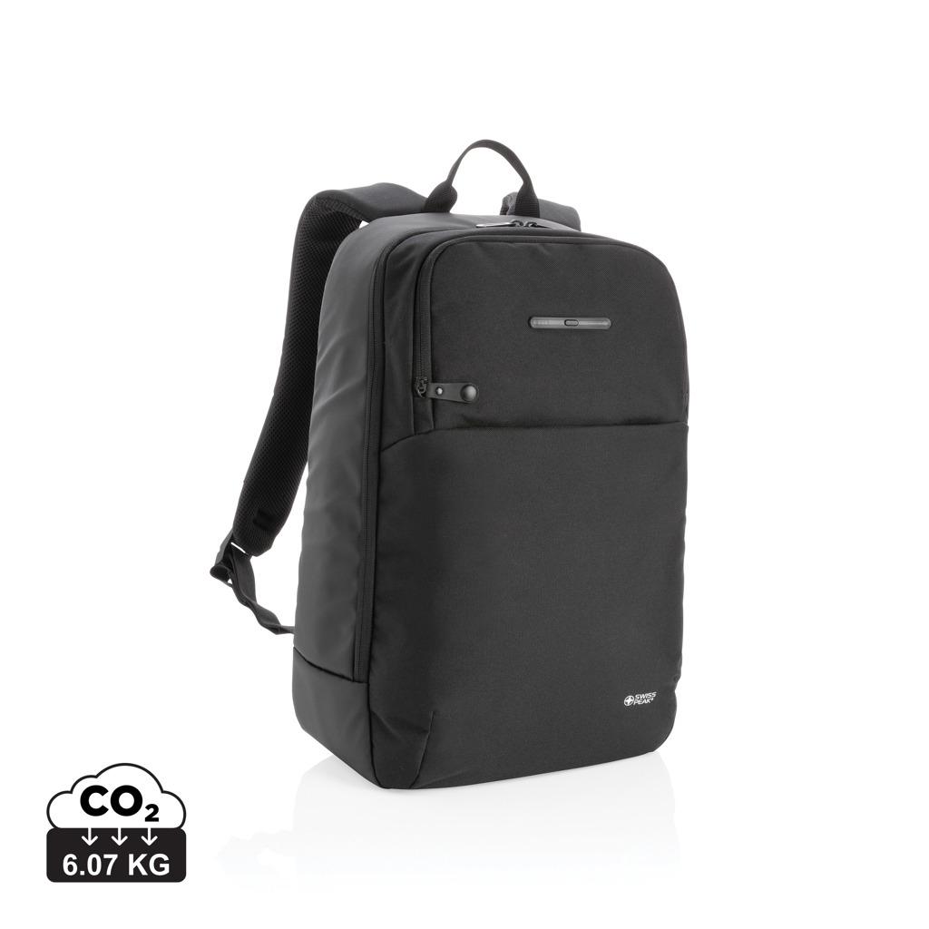 Rucsac pentru laptop cu buzunar sterilizator UV-C Swiss Peak black