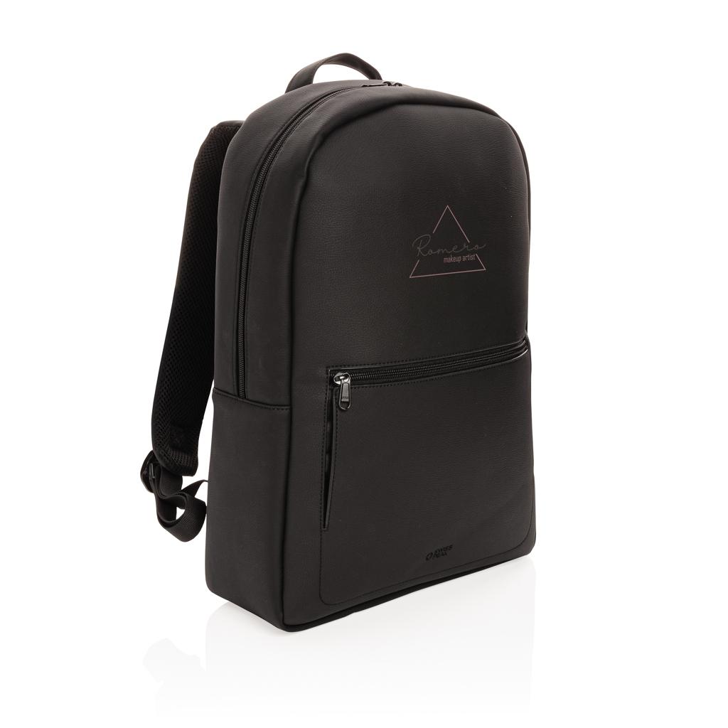 Rucsac deluxe pentru laptop din PU, fără PVC Swiss Peak black