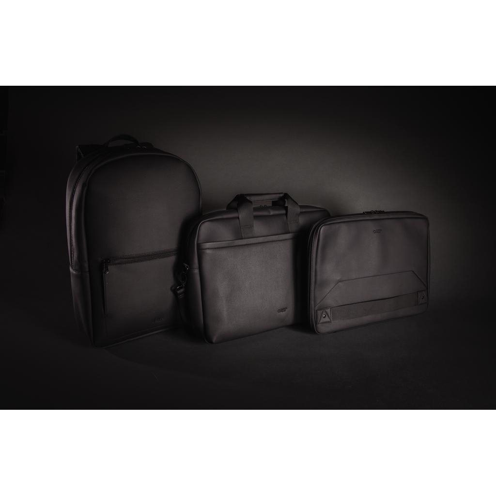 Rucsac deluxe pentru laptop din PU, fără PVC Swiss Peak black