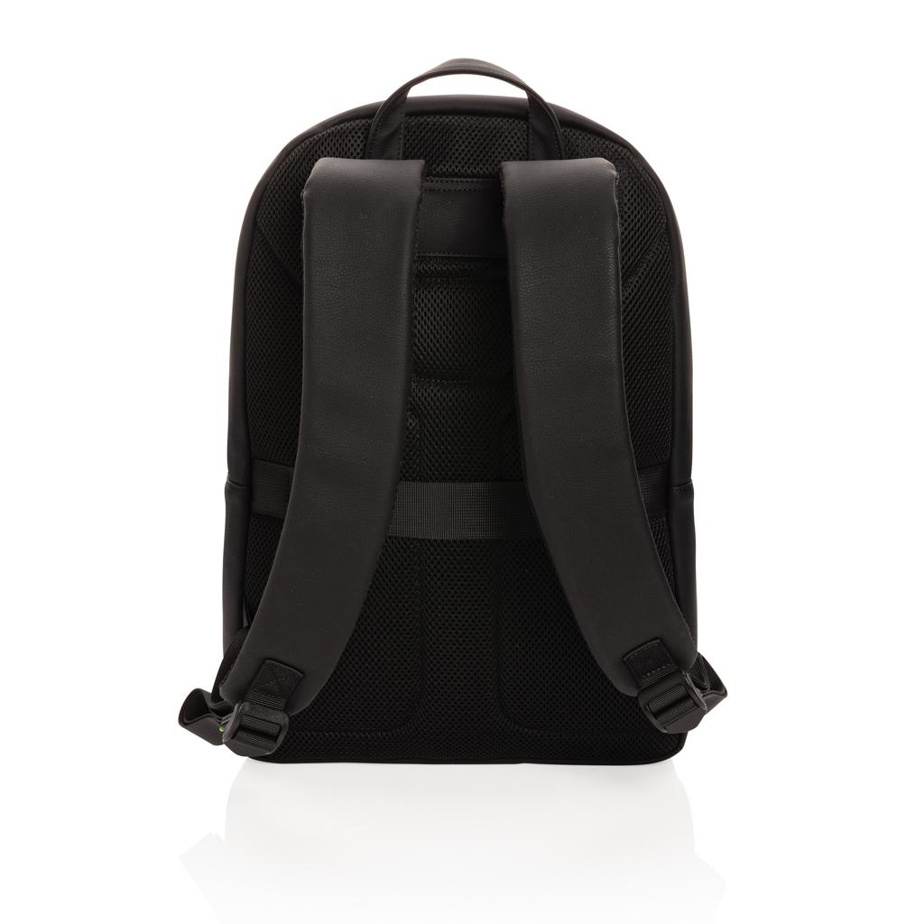 Rucsac deluxe pentru laptop din PU, fără PVC Swiss Peak black