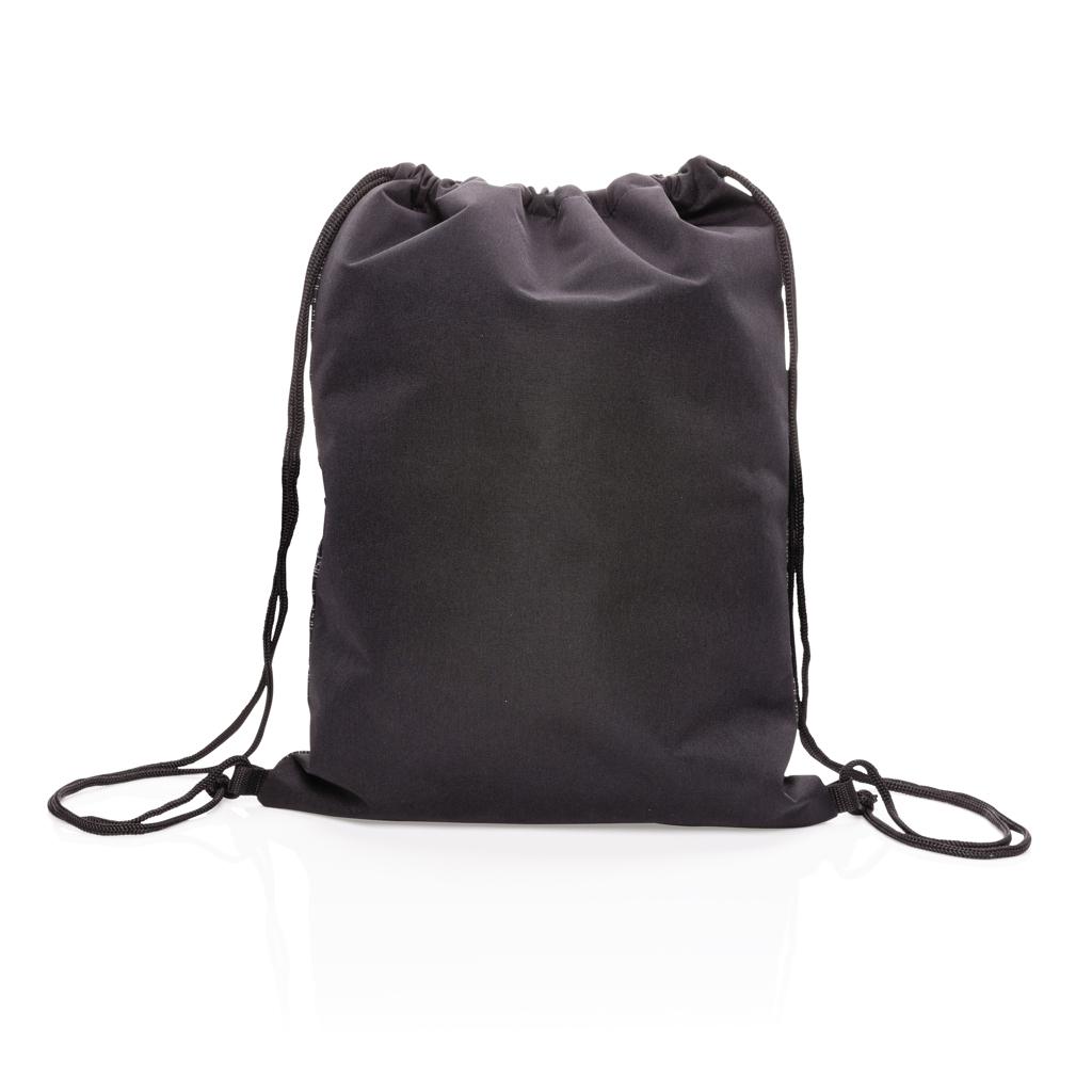 Rucsac cu șnur reflectorizant AWARE™ RPET black