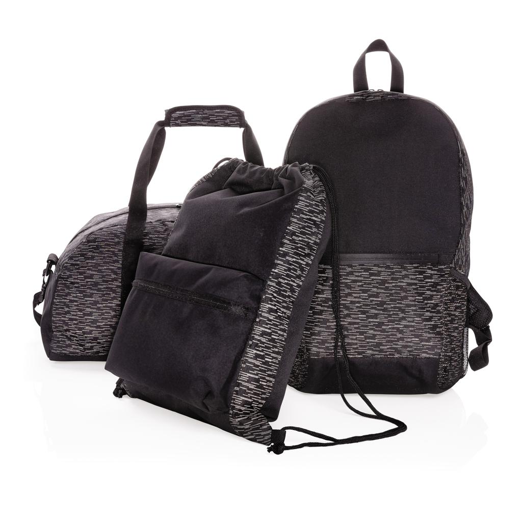 Rucsac cu șnur reflectorizant AWARE™ RPET black
