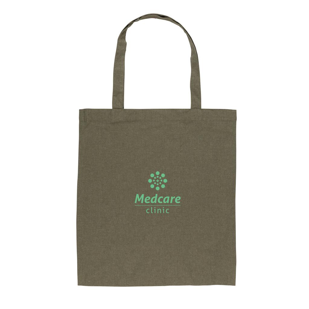 Geantă tote din bumbac reciclat  de 145g Impact AWARE™ green