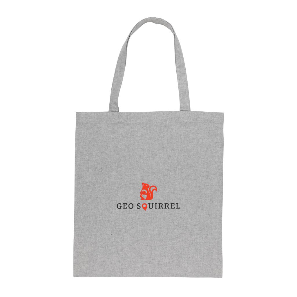 Geantă tote din bumbac reciclat  de 145g Impact AWARE™ grey