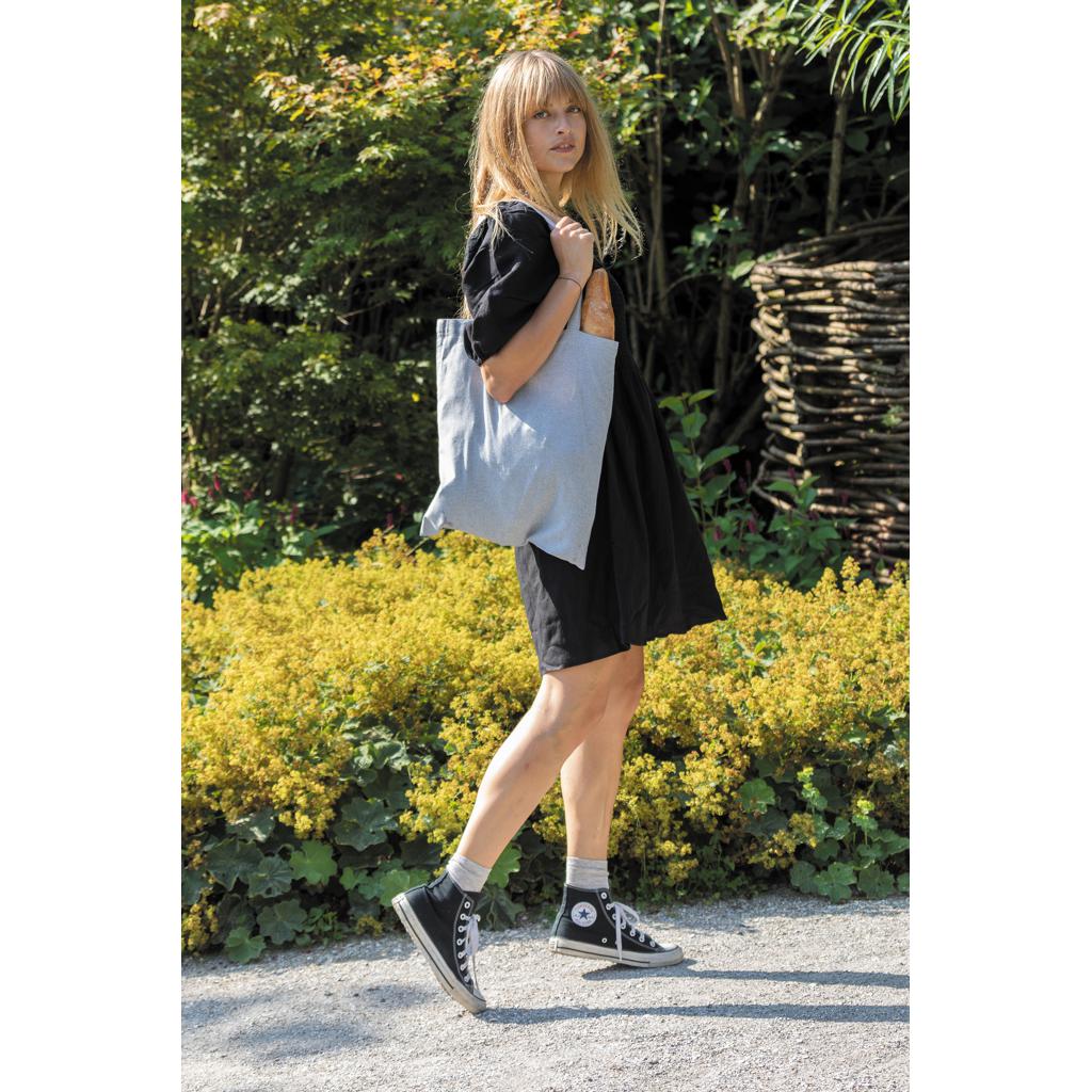 Geantă tote din bumbac reciclat  de 145g Impact AWARE™ grey