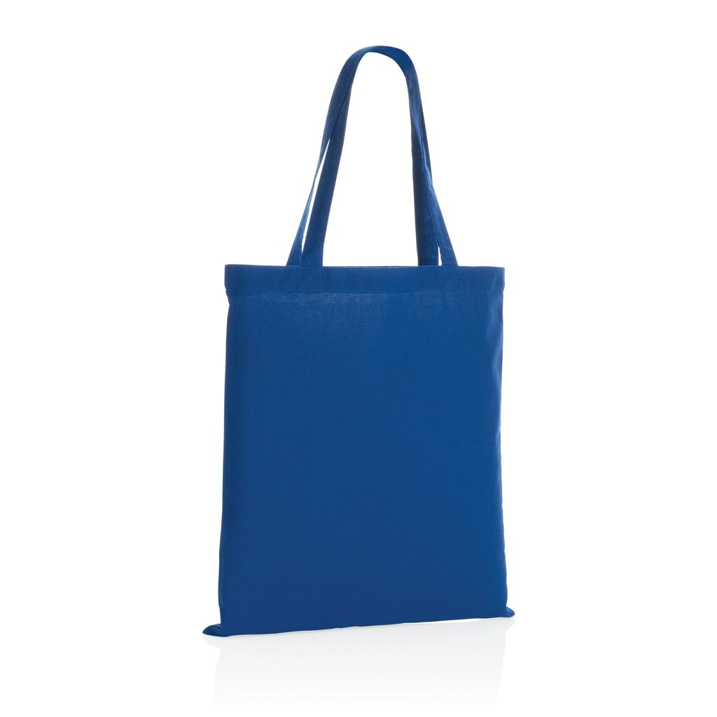 Geantă tote din bumbac reciclat  de 145g Impact AWARE™ blue