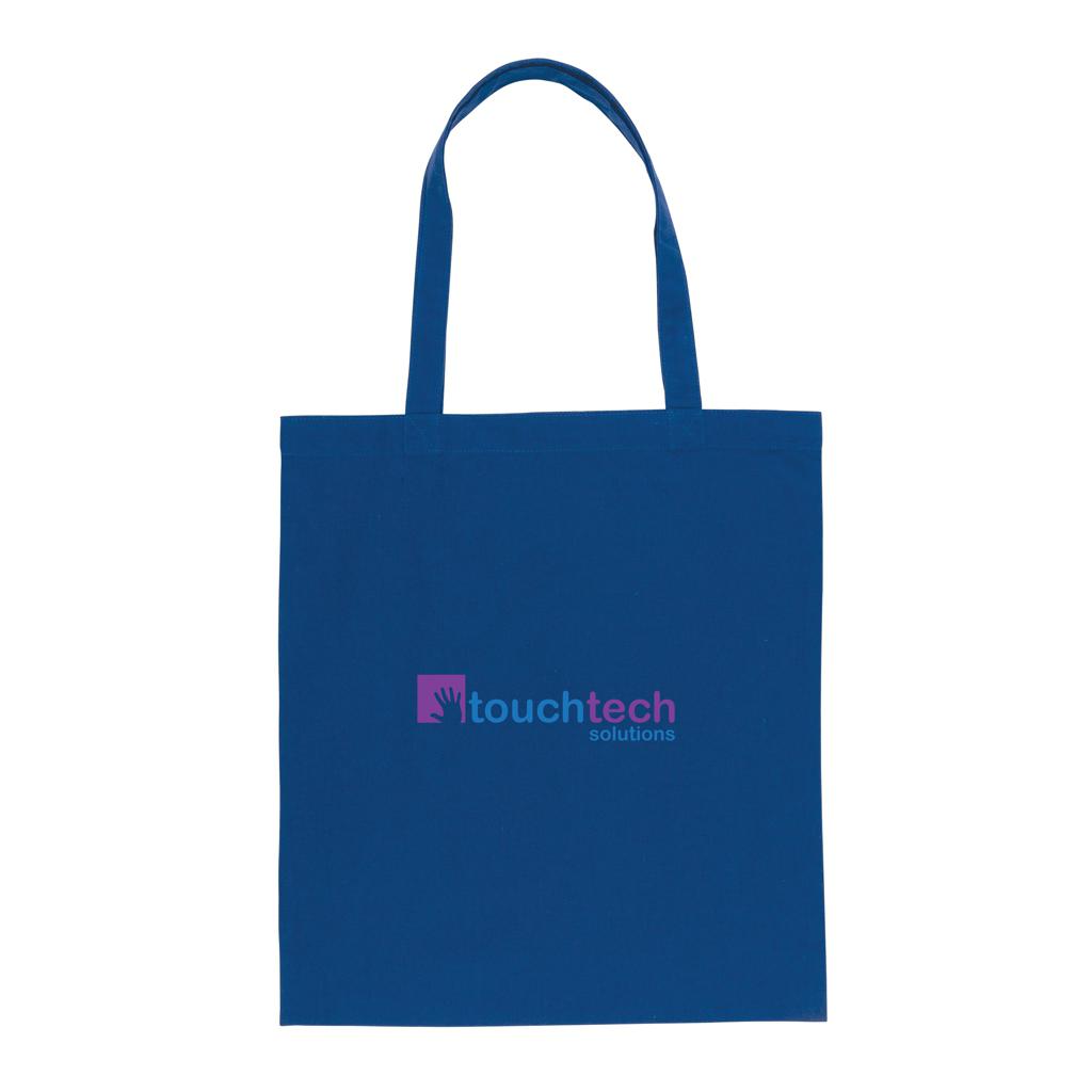 Geantă tote din bumbac reciclat  de 145g Impact AWARE™ blue