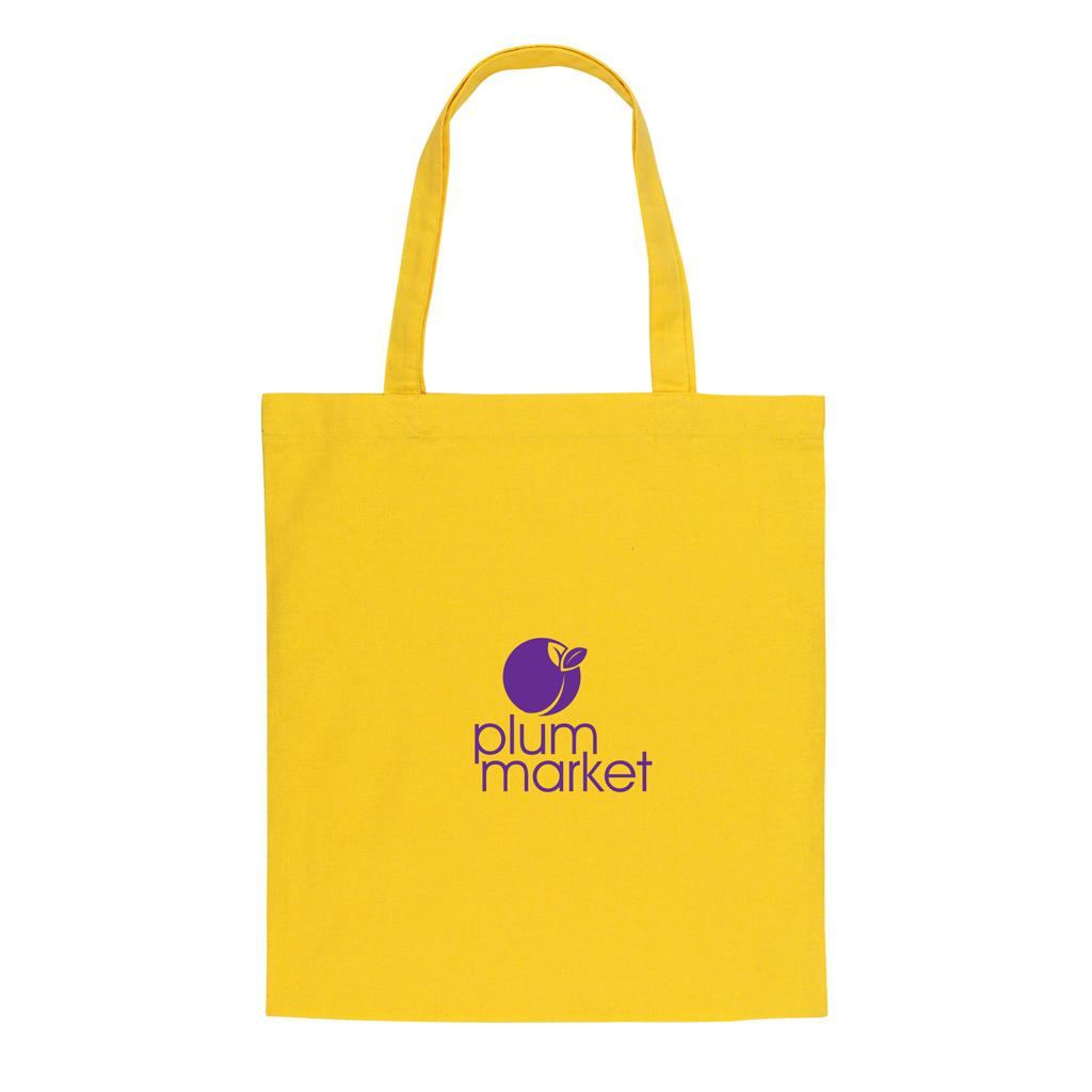 Geantă tote din bumbac reciclat  de 145g Impact AWARE™ yellow