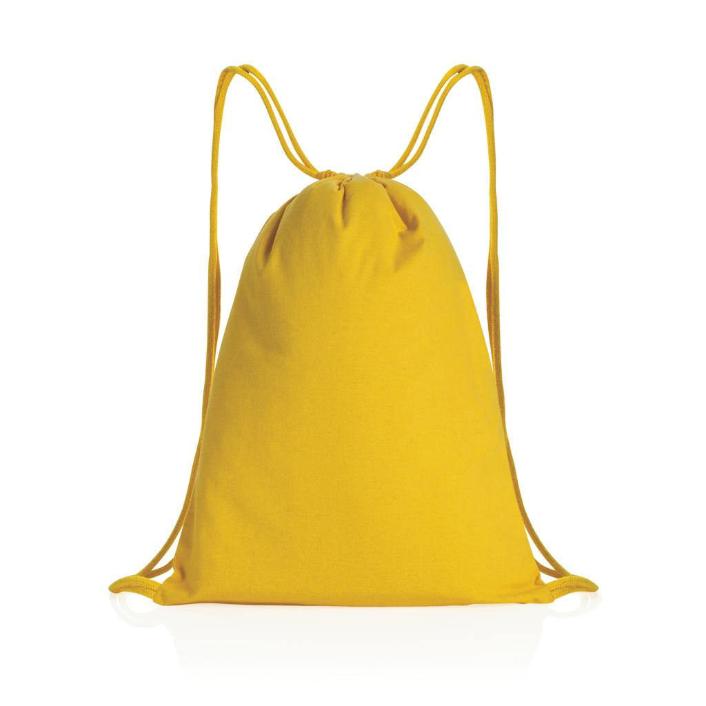 Rucsac cu șnur din bumbac reciclat de 145g Impact AWARE™ yellow