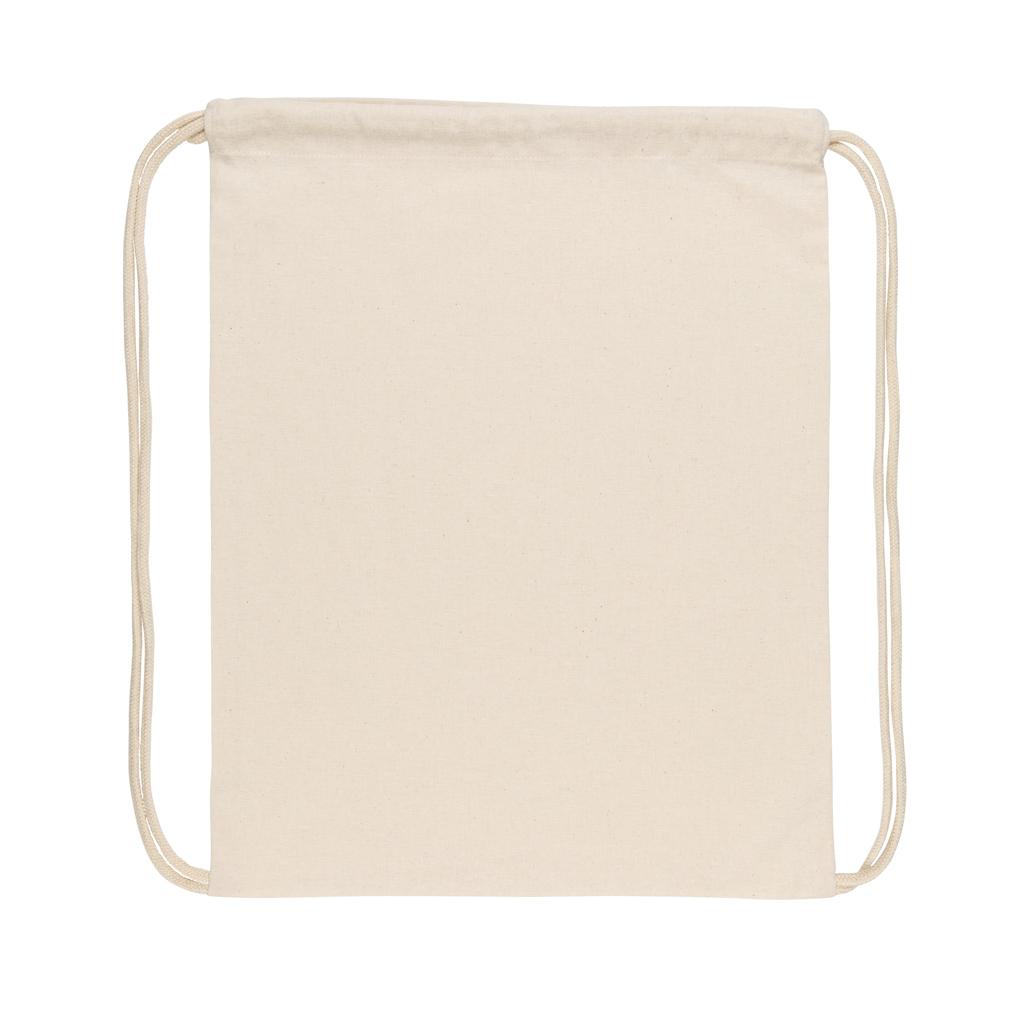 Rucsac cu șnur din bumbac reciclat de 145g Impact AWARE™ off white