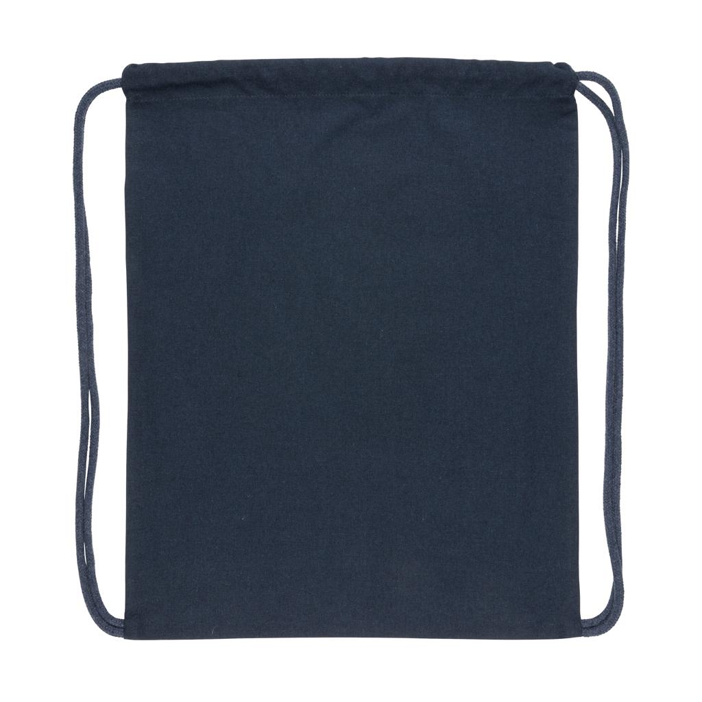 Rucsac cu șnur din bumbac reciclat de 145g Impact AWARE™ navy