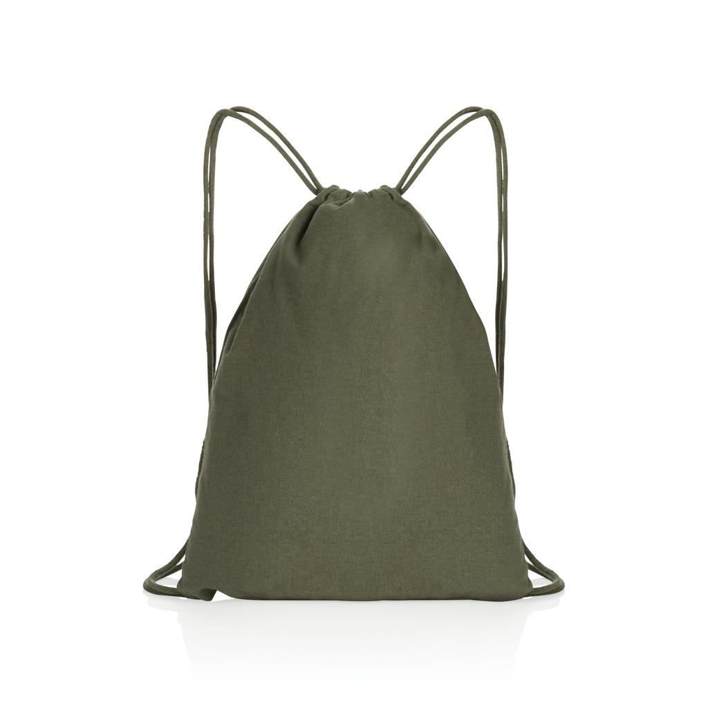 Rucsac cu șnur din bumbac reciclat de 145g Impact AWARE™ green