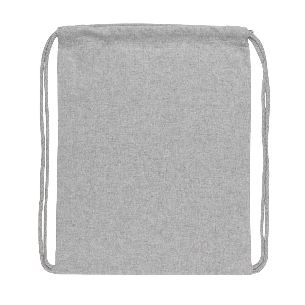 Rucsac cu șnur din bumbac reciclat de 145g Impact AWARE™ grey