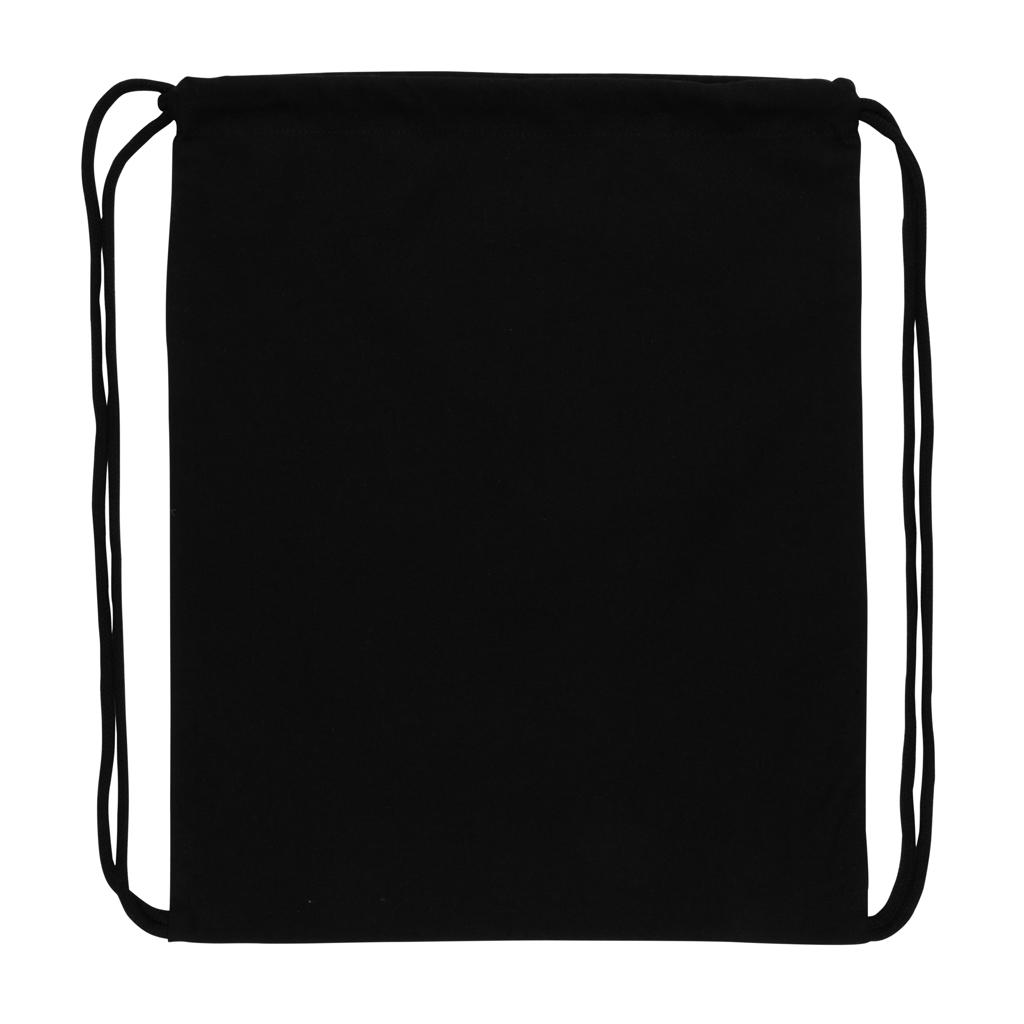 Rucsac cu șnur din bumbac reciclat de 145g Impact AWARE™ black