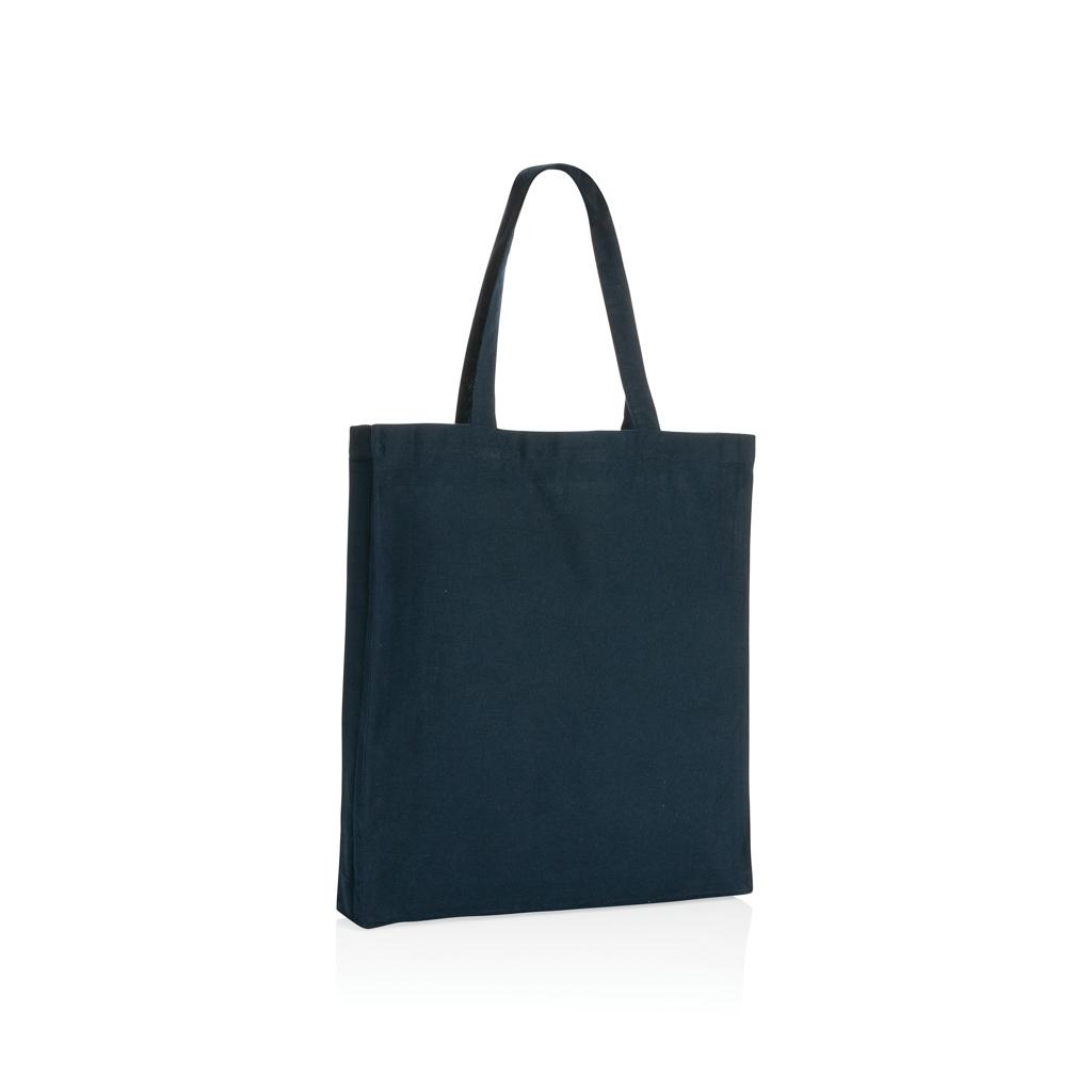 Geantă tote din bumbac reciclat cu bază de 145g Impact AWARE™ navy