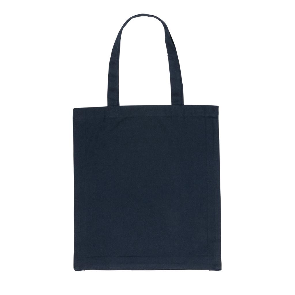 Geantă tote din bumbac reciclat cu bază de 145g Impact AWARE™ navy