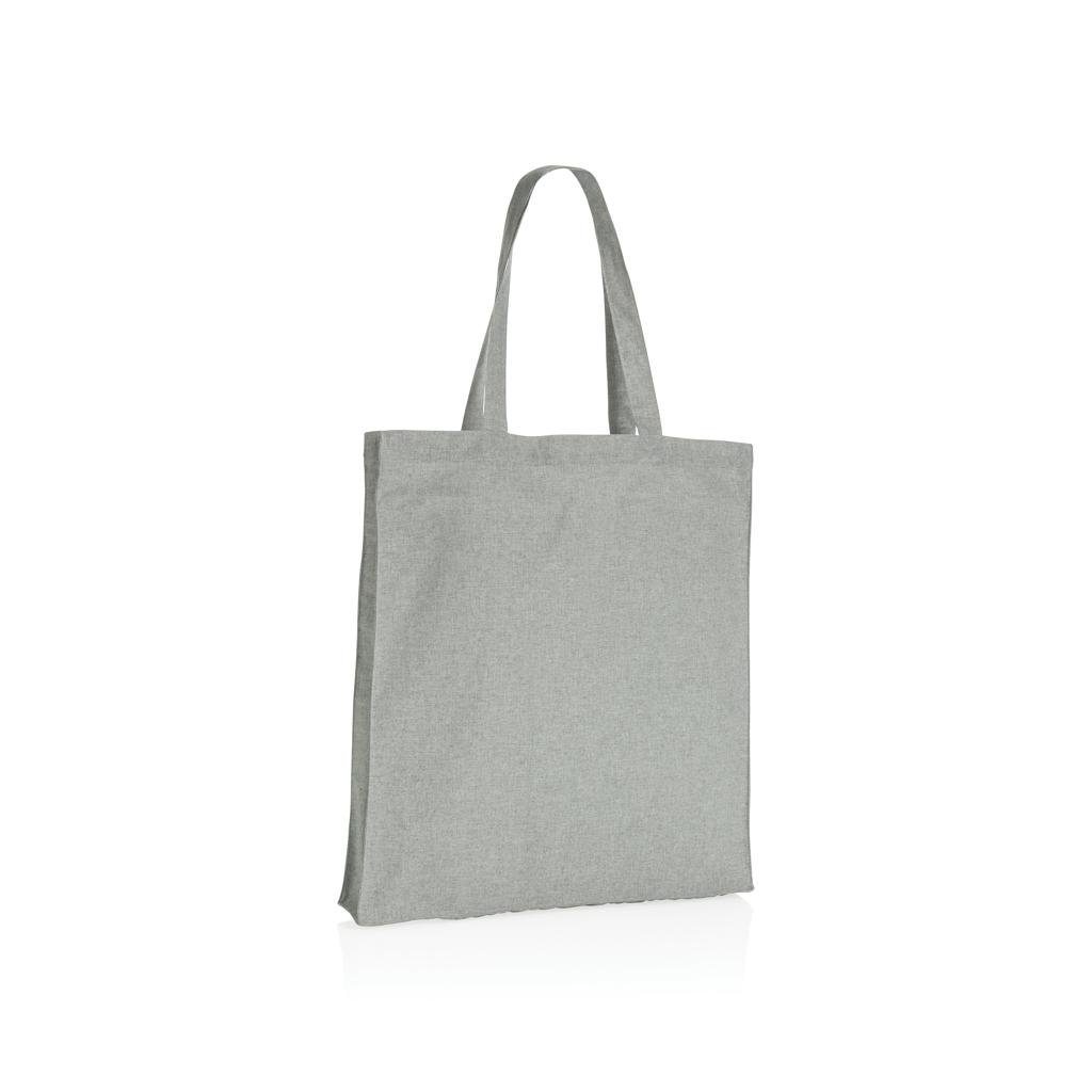 Geantă tote din bumbac reciclat cu bază de 145g Impact AWARE™ grey