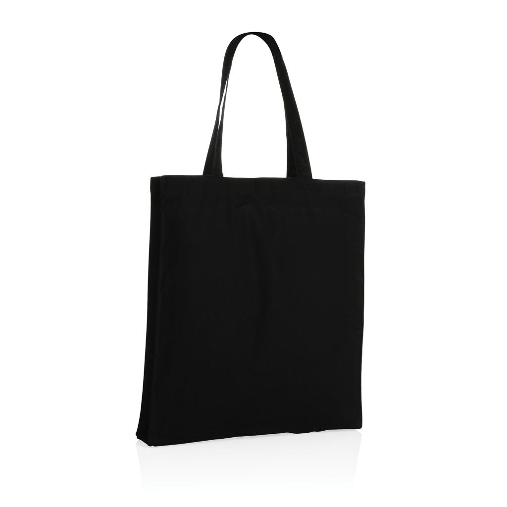 Geantă tote din bumbac reciclat cu bază de 145g Impact AWARE™ black