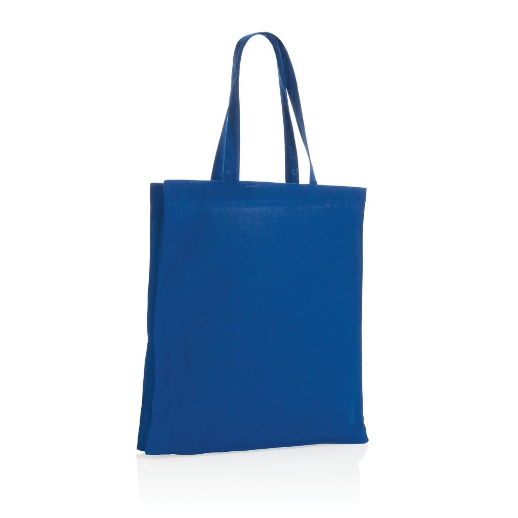 Geantă tote din bumbac reciclat cu bază de 145g Impact AWARE™ blue