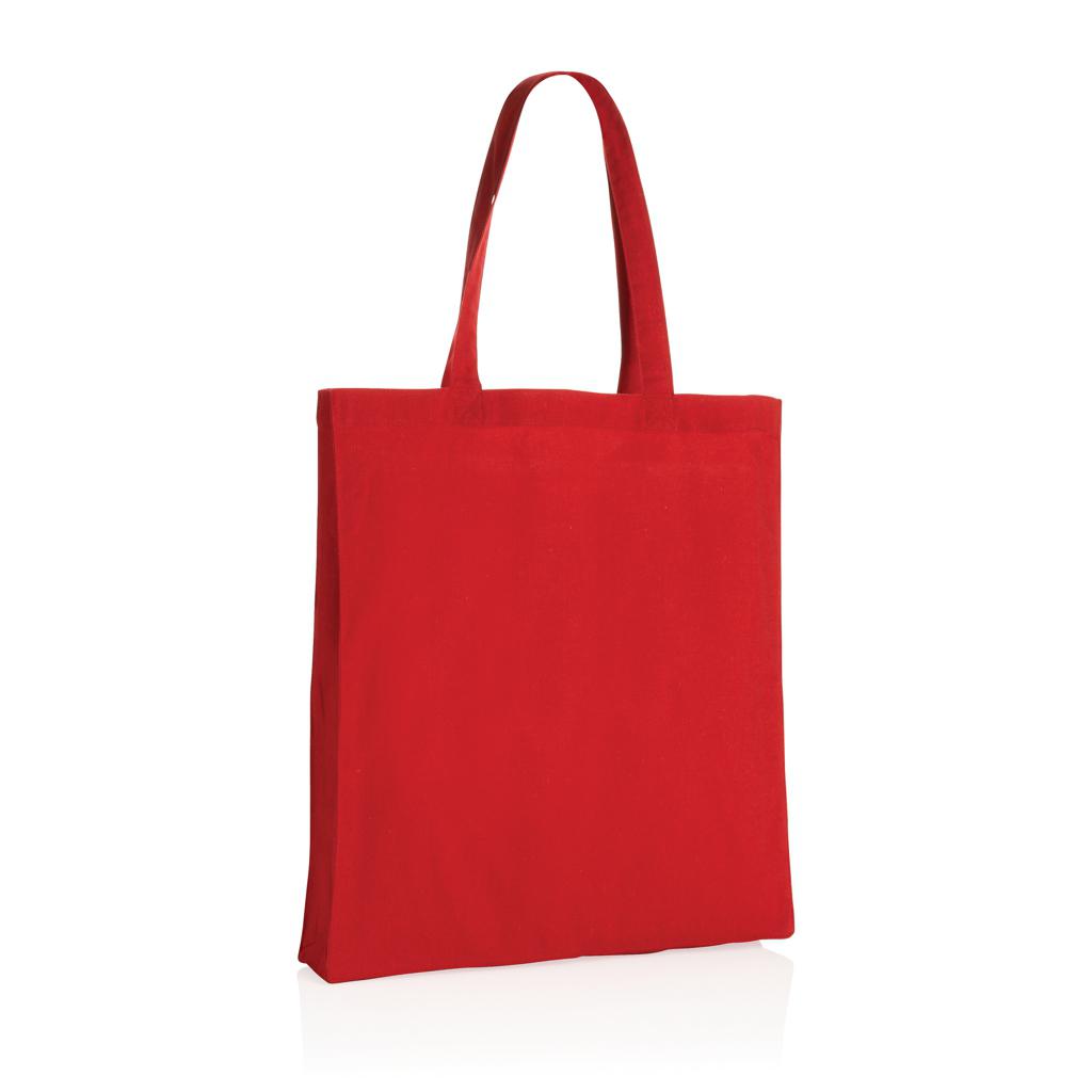 Geantă tote din bumbac reciclat cu bază de 145g Impact AWARE™ red