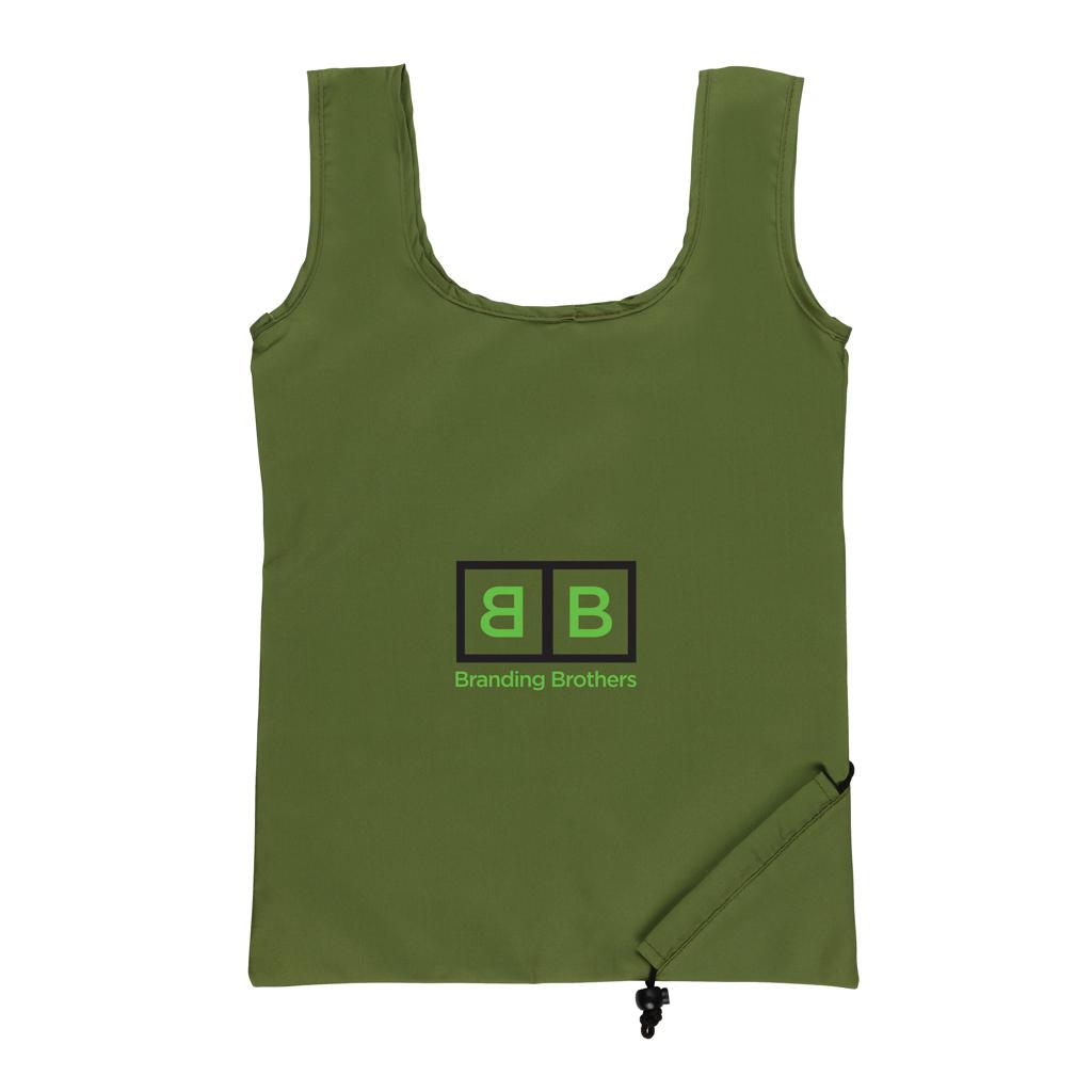 Geantă de cumpărături pliabilă  RPET 190T AWARE™ green