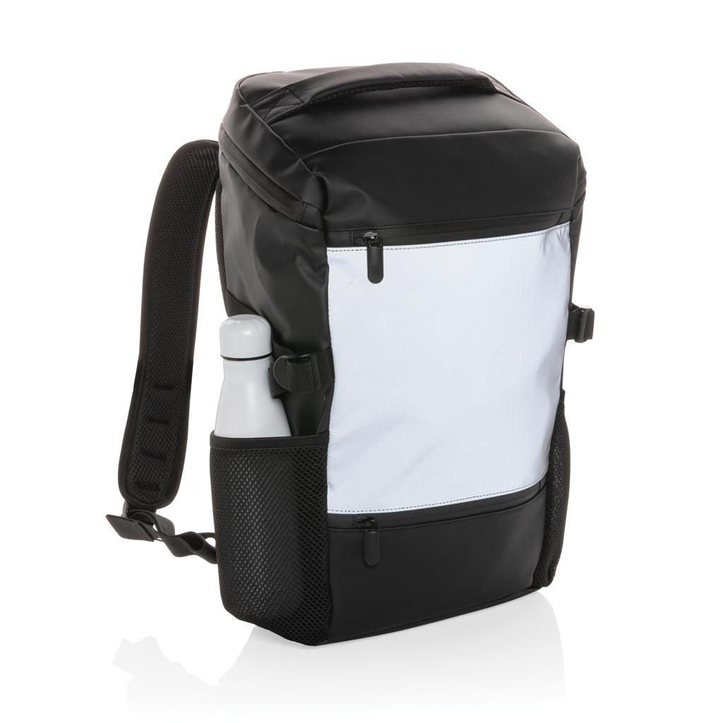 Rucsac din PU cu vizibilitate ridicată și acces facil pentru laptop de 15,6
