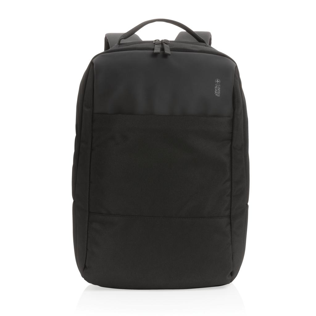 Rucsac de zi  RPET pentru laptop de 15,6 inch Swiss Peak AWARE™ black