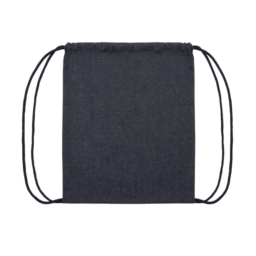Rucsac cu șnur din denim reciclat Impact AWARE™ blue