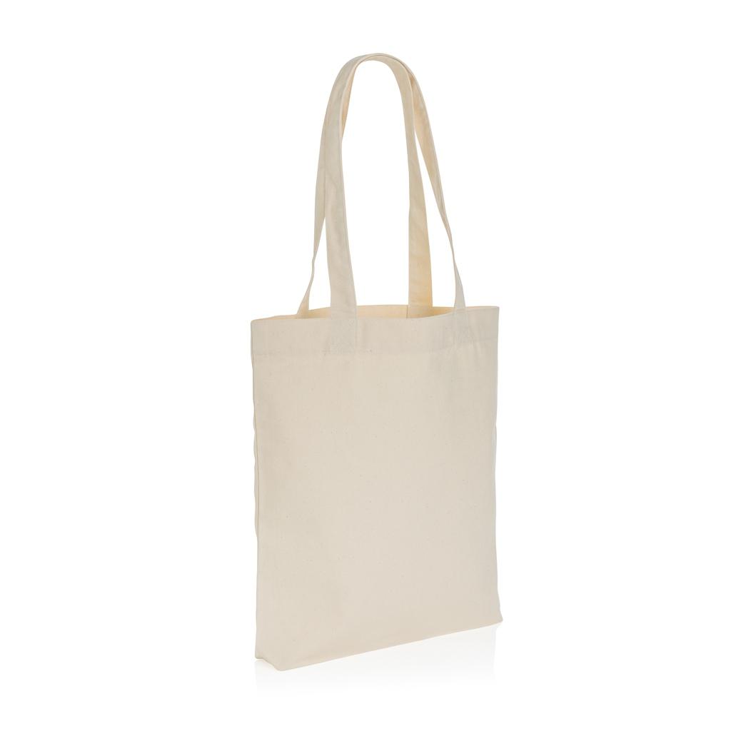 Geantă tote din pânză reciclată de 285gsm, necolorată Impact AWARE™  off white