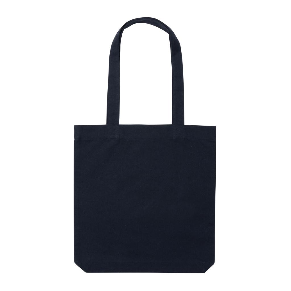 Geantă tote din pânză reciclată de 285gsm, necolorată Impact AWARE™  navy