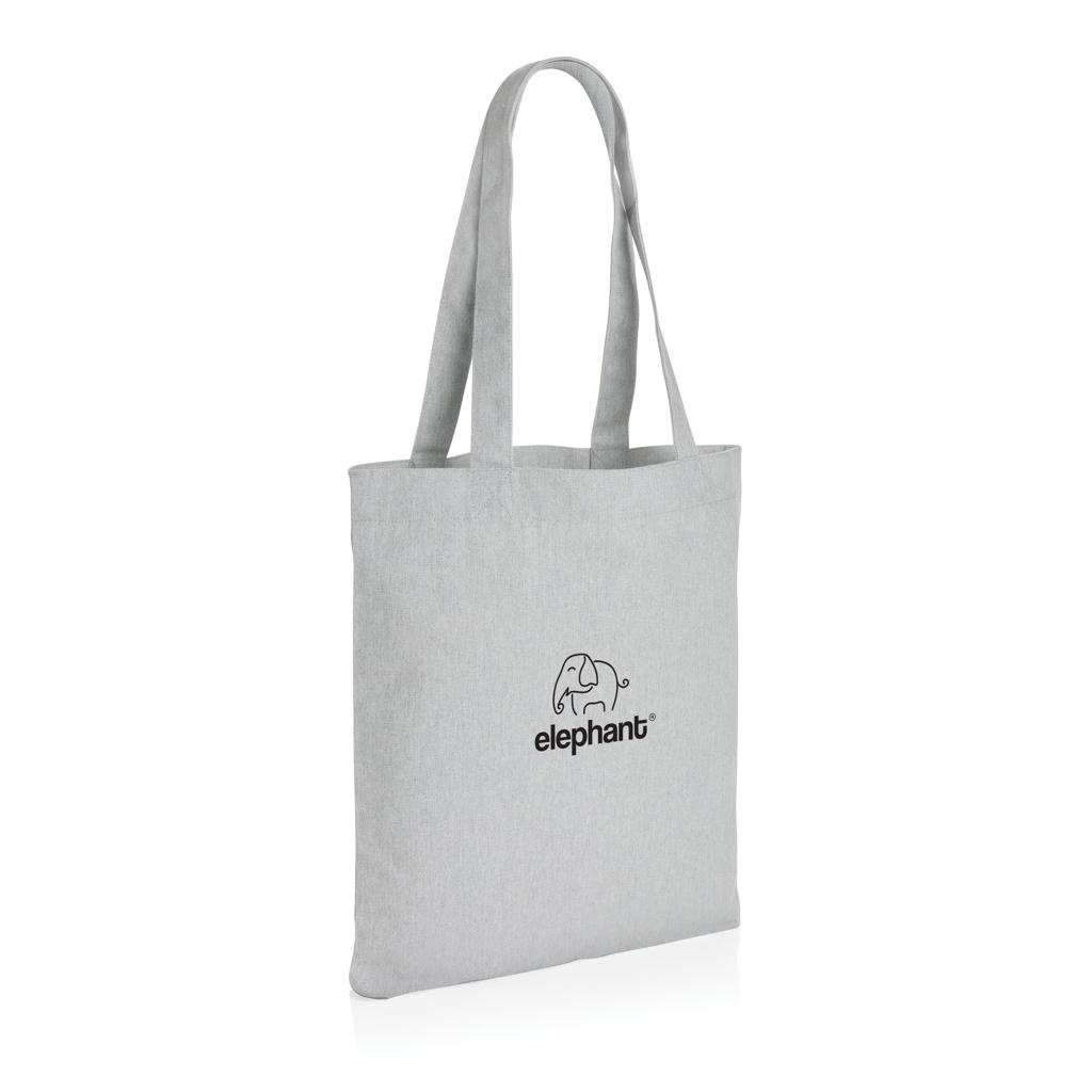 Geantă tote din pânză reciclată de 285gsm, necolorată Impact AWARE™  grey