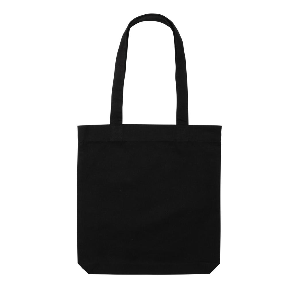 Geantă tote din pânză reciclată de 285gsm, necolorată Impact AWARE™  black