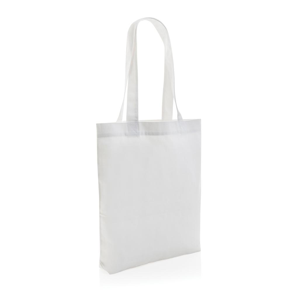 Geantă tote din pânză reciclată de 285gsm, necolorată Impact AWARE™  transparent