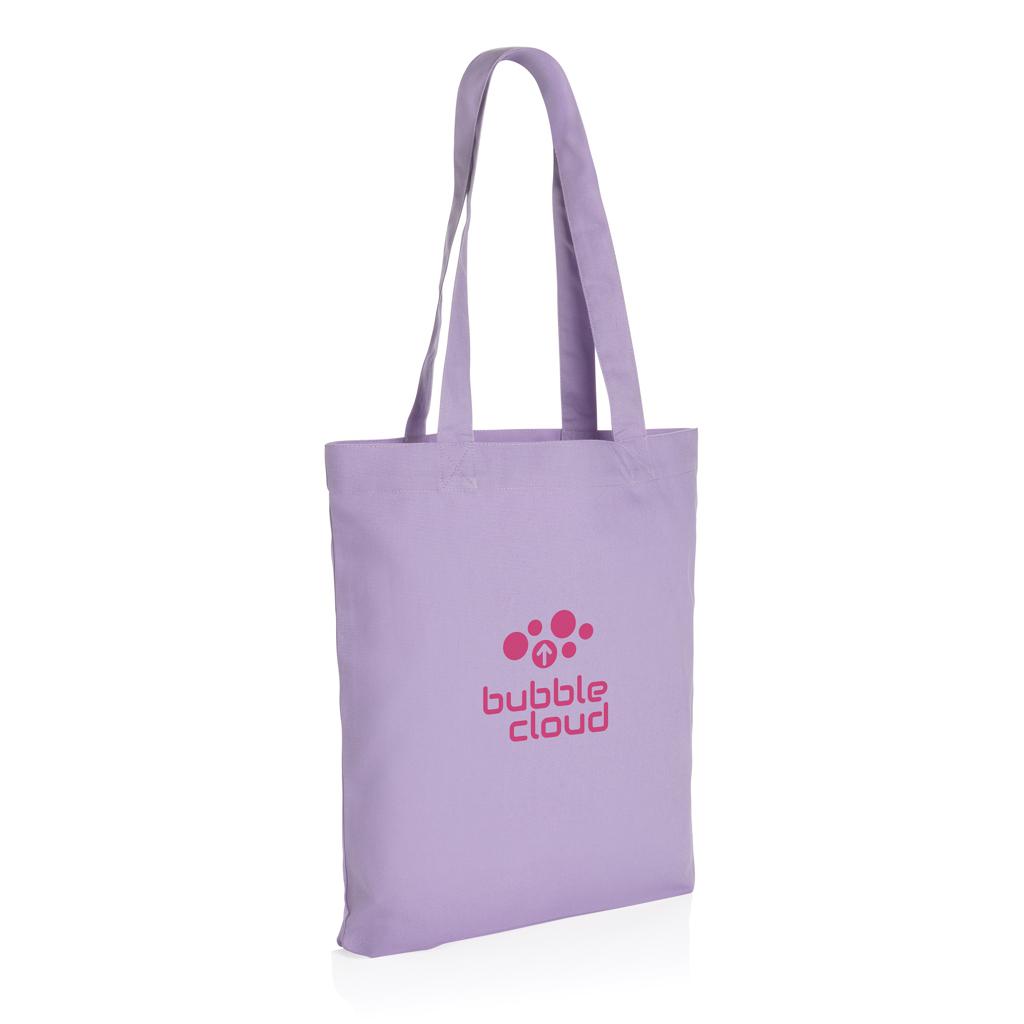Geantă tote din pânză reciclată de 285 gsm Impact Aware™ lavender