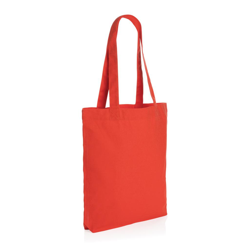 Geantă tote din pânză reciclată de 285 gsm Impact Aware™ luscious red