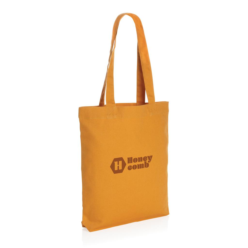 Geantă tote din pânză reciclată de 285 gsm Impact Aware™ sundial orange