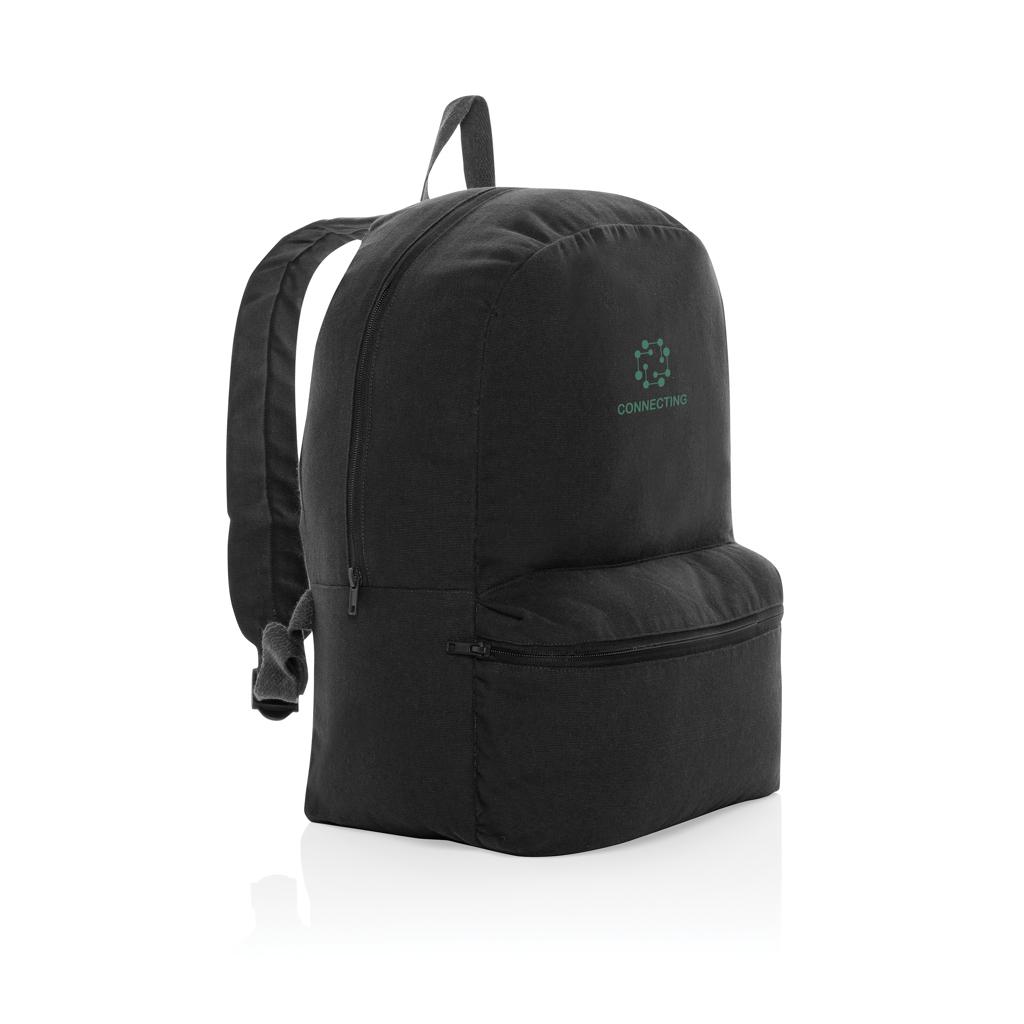 Rucsac din pânză reciclată 285 gsm, necolorată Impact Aware™  black