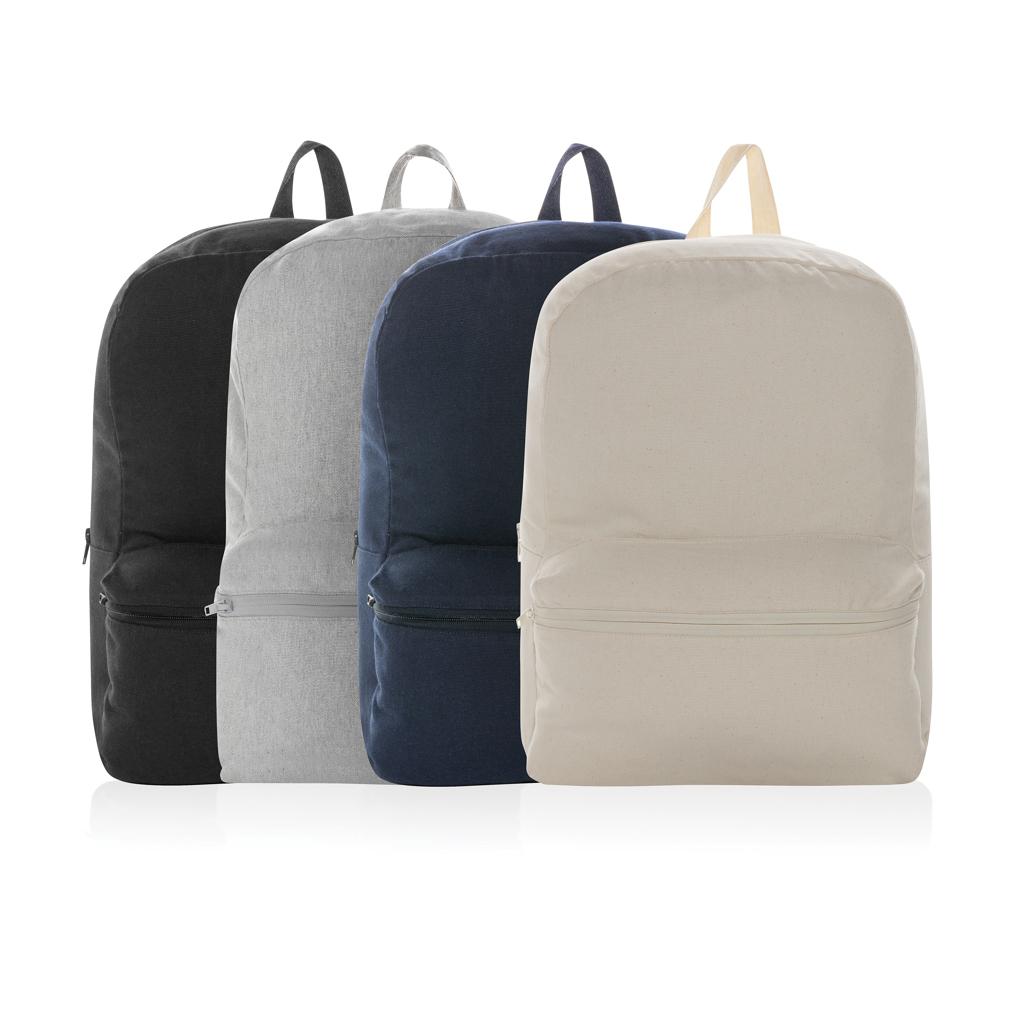 Rucsac din pânză reciclată 285 gsm, necolorată Impact Aware™  black
