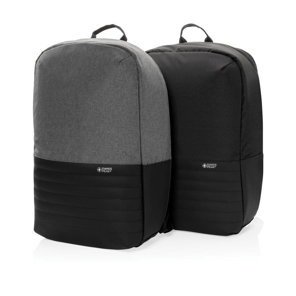 Rucsac anti-furt pentru laptop de 15'' cu protecție RFID Swiss Peak AWARE™ black