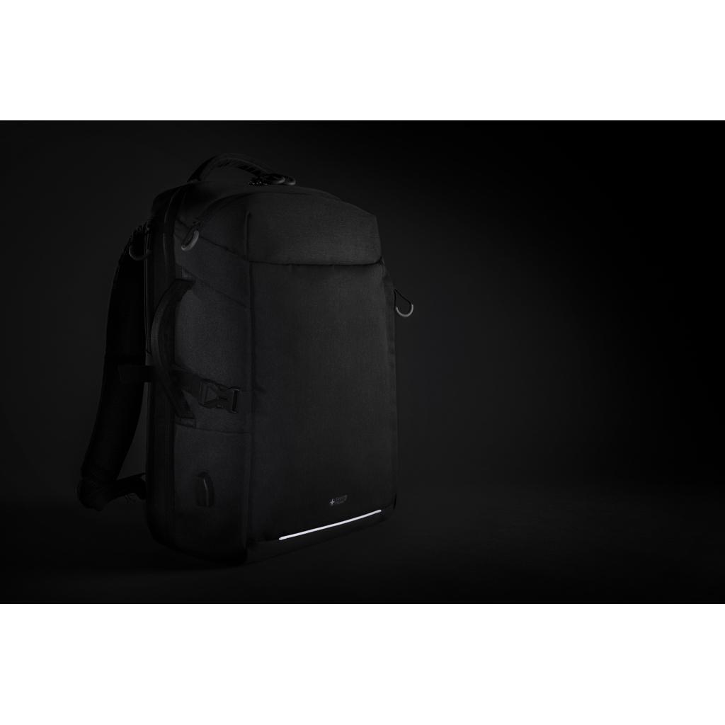 Rucsac XXL pentru călătorii de weekend Swiss Peak AWARE™ black