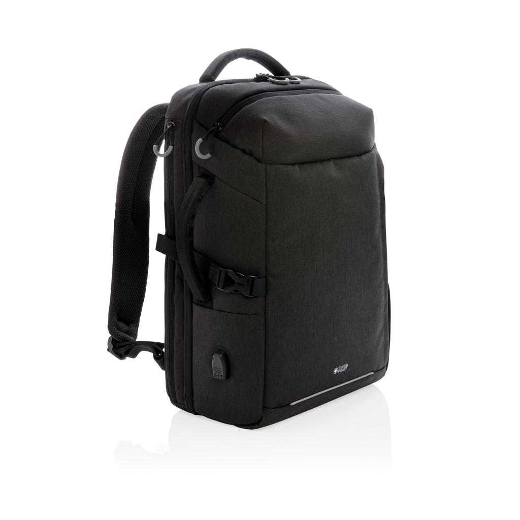 Rucsac XXL pentru călătorii de weekend Swiss Peak AWARE™ black