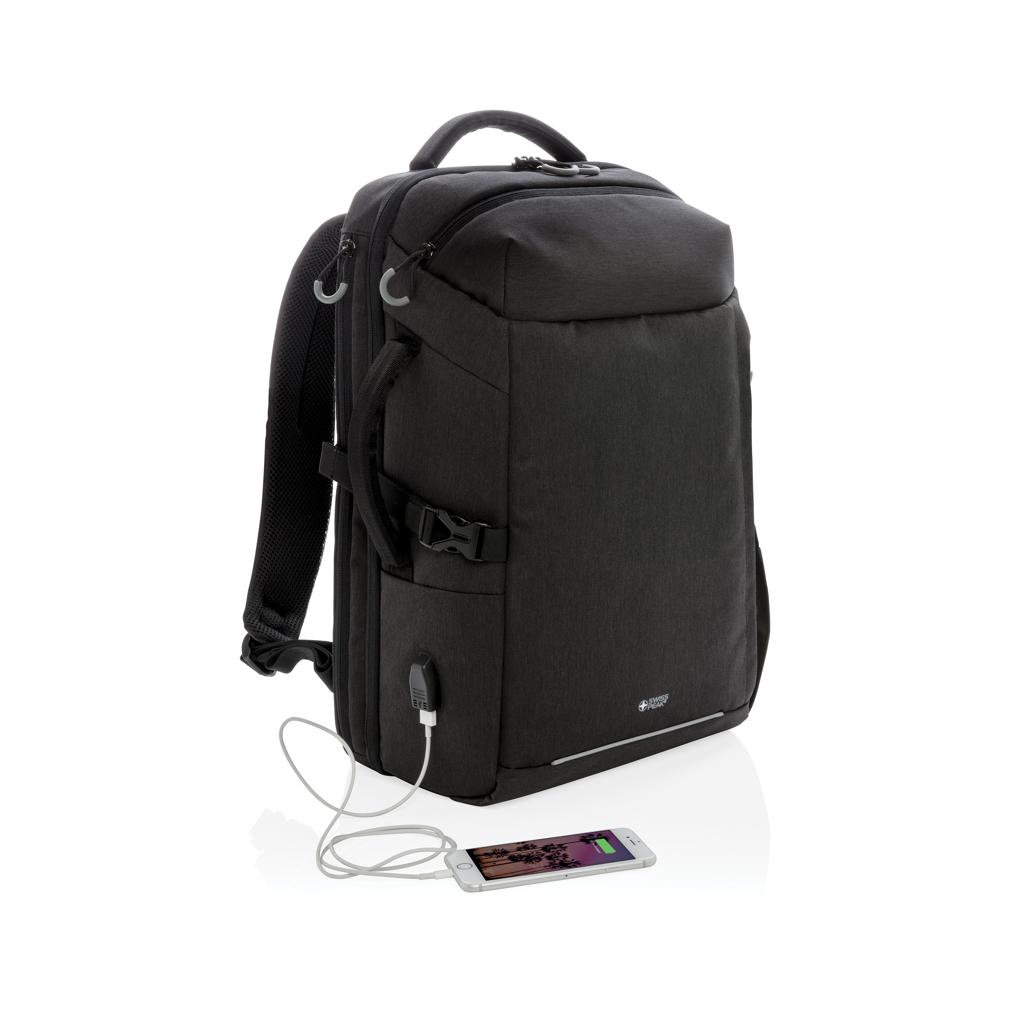 Rucsac XXL pentru călătorii de weekend Swiss Peak AWARE™ black