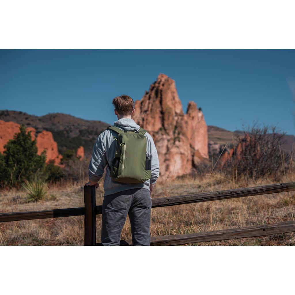 Rucsac pentru laptop de 15.6'  cu protecție RFID Impact AWARE™ Lima green