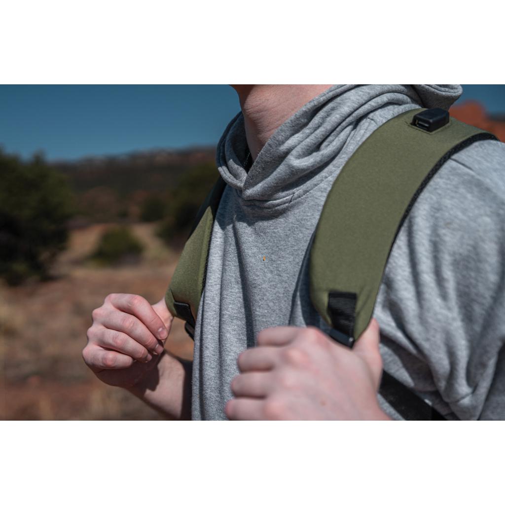 Rucsac pentru laptop de 15.6'  cu protecție RFID Impact AWARE™ Lima green