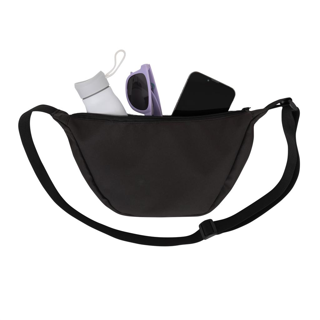 Geantă tip sling în formă de semilună Crescent AWARE™ RPET black